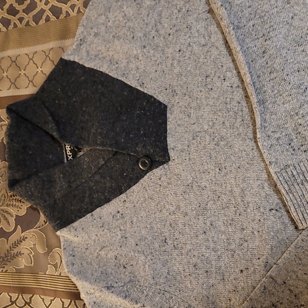 Express shawl collar sweater